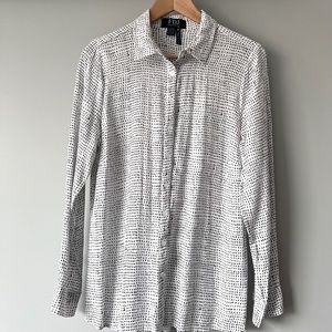 FDJ black and white abstract shirt